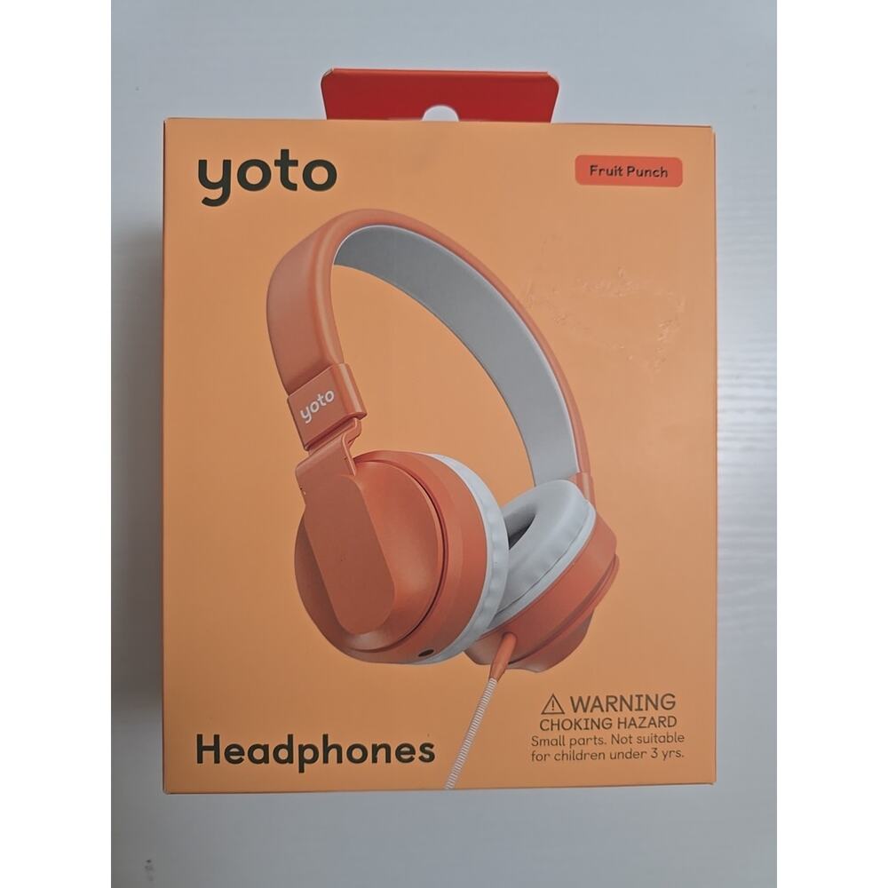 Yoto Wired Headphones – Lightweight & Foldable Over-Ear Earphones w/ Travel Ba